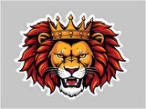 10x10 cm Aslan V3 Sticker Araba Motor Kask Masa