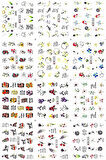 Renkli ve Desenli Tırnak Stickerları - Nail Art Sticker Çeşitleri - Su ile Yapışan Kolay Uygulama
