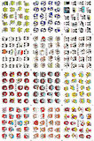 Renkli ve Desenli Tırnak Stickerları - Nail Art Sticker Çeşitleri - Su ile Yapışan Kolay Uygulama