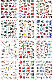 Renkli ve Desenli Tırnak Stickerları - Nail Art Sticker Çeşitleri - Su ile Yapışan Kolay Uygulama