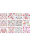 Renkli ve Desenli Tırnak Stickerları - Nail Art Sticker Çeşitleri - Su ile Yapışan Kolay Uygulama