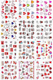 Renkli ve Desenli Tırnak Stickerları - Nail Art Sticker Çeşitleri - Su ile Yapışan Kolay Uygulama