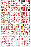 Renkli ve Desenli Tırnak Stickerları - Nail Art Sticker Çeşitleri - Su ile Yapışan Kolay Uygulama