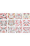 Renkli ve Desenli Tırnak Stickerları - Nail Art Sticker Çeşitleri - Su ile Yapışan Kolay Uygulama