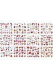 Renkli ve Desenli Tırnak Stickerları - Nail Art Sticker Çeşitleri - Su ile Yapışan Kolay Uygulama