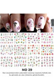Renkli ve Desenli Tırnak Stickerları - Nail Art Sticker Çeşitleri - Su ile Yapışan Kolay Uygulama