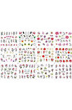 Renkli ve Desenli Tırnak Stickerları - Nail Art Sticker Çeşitleri - Su ile Yapışan Kolay Uygulama