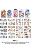 Renkli ve Desenli Tırnak Stickerları - Nail Art Sticker Çeşitleri - Su ile Yapışan Kolay Uygulama