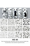 Renkli ve Desenli Tırnak Stickerları - Nail Art Sticker Çeşitleri - Su ile Yapışan Kolay Uygulama