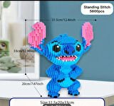 5600 Parça (Kutulu) Orijinal Stitch Karikatür Yapı Blokları - Stitch Anime Temalı Parti Oyunları- LEGO - karne hediyesi