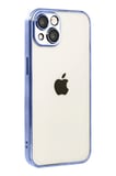 Iphone 15 Lensli Silikon - Açık Mavi