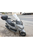 Mondial Strada 125 Siperlik Ön Cam 2023 2024 Model 75cm Şeffaf Renkli 4mm UZUN CAM