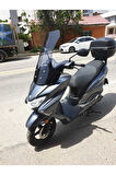 Suzuki Burgman Street Ex 125 Siperlik Ön Cam 2023 2024 Model 62cm Açıkfüme Renkli 4mm
