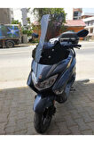 Suzuki Burgman Street Ex 125 Siperlik Ön Cam 2023 2024 Model 62cm Açıkfüme Renkli 4mm