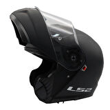 LS2 STROBE 2 MAT SİYAH ÇENE AÇILIR KASK