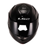 LS2 STROBE 2 SİYAH ÇENE AÇILIR KASK