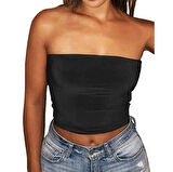 GARDIROZA kadın Straplez Crop Bluz Kısa Crop Askısız Crop Askısız Bluz
