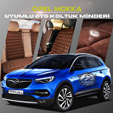 Opel Mokka Kahverengi Renk Tay Tüyü Cepli & Terletmez Sırtlı Oto Koltuk Minder Seti - Koltuk Koruma Kılıfı (ÖN & ARKA TAM SET)