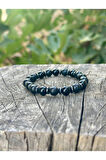 8 Mm Shungite Taşı Oniks Hematit Taşı Doğaltaş Erkek Bileklik