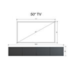 Duvara Monte Modern Minimalist Antrasit Tv Ünitesi Mdf 160 cm