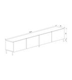 Minimalist 160 cm Demir Ayaklı Antrasit Tv Ünitesi - İdeal Ebatlarla Modern Tasarım