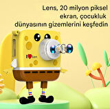 Çocuklar için Yılbaşı Hediyeleri Sünger Bob Kare Pantolon 1920 P HD Dijital Video Kamera