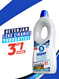 3'ü 1 Arada %100 Yerli Sıvı Çamaşır Deterjanı 1200 ml 2 Adet