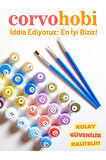 Sayılarla Boyama Seti Numaralı Tuval Fırça Boya Dahil Kasnaklı Set 50x70 Cm - SU VE KADIN