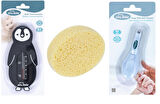 Sevi Bebe Bebek Banyo Seti(Banyo Derecesi+Banyo Süngeri+Kavramalı Makas)