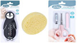 Sevi Bebe Bebek Banyo Seti(Banyo Derecesi+Banyo Süngeri+ Makas Seti)
