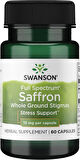 Swanson Full Spectrum Saffron(Safran) (Whole Ground Stigmas) Mood Support & Stress Management - Organic Spanish
