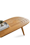 FAVdecor Sweet Masif Doğal Ahşap Orta Sehpa, Modern Masif Orta Sehpa Meşe 