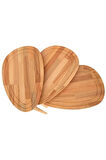 Fawdecor Sweet Naturel Masif Doğal Tekli, 2'li, 3'lü Zigon Sehpa Set, Modern Masif Yan Sehpa 3'lü