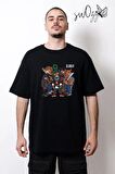 Uzi El Chavo Ön Ve Sırt Baskılı Unisex Siyah Tshirt