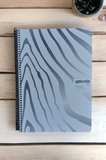 A4 BEYAZ KAPAK ÇİZGİLİ DEFTER 80 YAPRAK TELLİ PLASTİK KAPAK