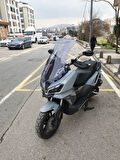 MOTOCAM SYM ADX 300 Siperlik Ön Cam 2024-2025 Model 75cm Açıkfüme Renkli 4mm UZUN CAM