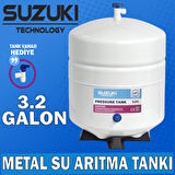 SUZUKI TECHNOLOGY, 12 Litre 3.2 Galon Metal Su Arıtma Tankı 