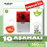 SUZUKI TECHNOLOGY 10 Aşamalı POMPALI Su Arıtma Cihazı,Çevre Dostu