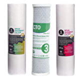 Şebeke Daire Bina Girişi Su Arıtma Sistemi 3Lü Süper Ekonomik Set