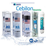 Ihlas Aura Cebilion Uyumlu Su Arıtma 2 Yıllık Filtre Seti Lg Membranlı 