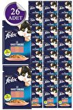 Felix Somonlu Yaş Kedi Maması 26 Adet X 85 Gr. (yeni Paket)