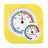 Analog Ev Ofis Çocuk Bebek Odası Nem Ölçerli Isı Termometresi Asılabilir