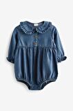% 100 Pamuklu Denim Salopet Çorap Set