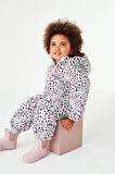 Next Baby Multi Pastel Leopard Suya Dayanıklı Tam Polar Astarlı Kar Tulumu