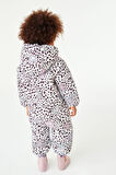 Next Baby Multi Pastel Leopard Suya Dayanıklı Tam Polar Astarlı Kar Tulumu