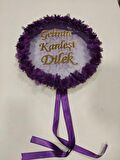 Gelinin Kardeşine Özel Lazer Güllü Kına Tefi Kına Malzemeleri Zilli Def Çalgılı 