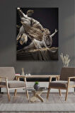 Kanvas Tablo Medusa Yılan Saçlı Kadın Heykel Mitoloji Zeus Heykel Kanvas Tablo 40 X 60