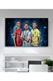 Kanvas Tablo Modern Futbol Yıldızı Ronaldo Messi Neymar Kanvas Tablo 40 X 60