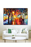Kanvas Tablo Işıltılı Sokak Duvar Kanvas Tablo Art00259 50 X 70