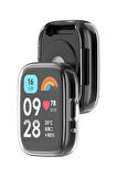 Redmi Watch 3 Lite ile Uyumlu Kasa Ve Ekran Koruyucu 360 Tam Koruma Silikon Kılıf